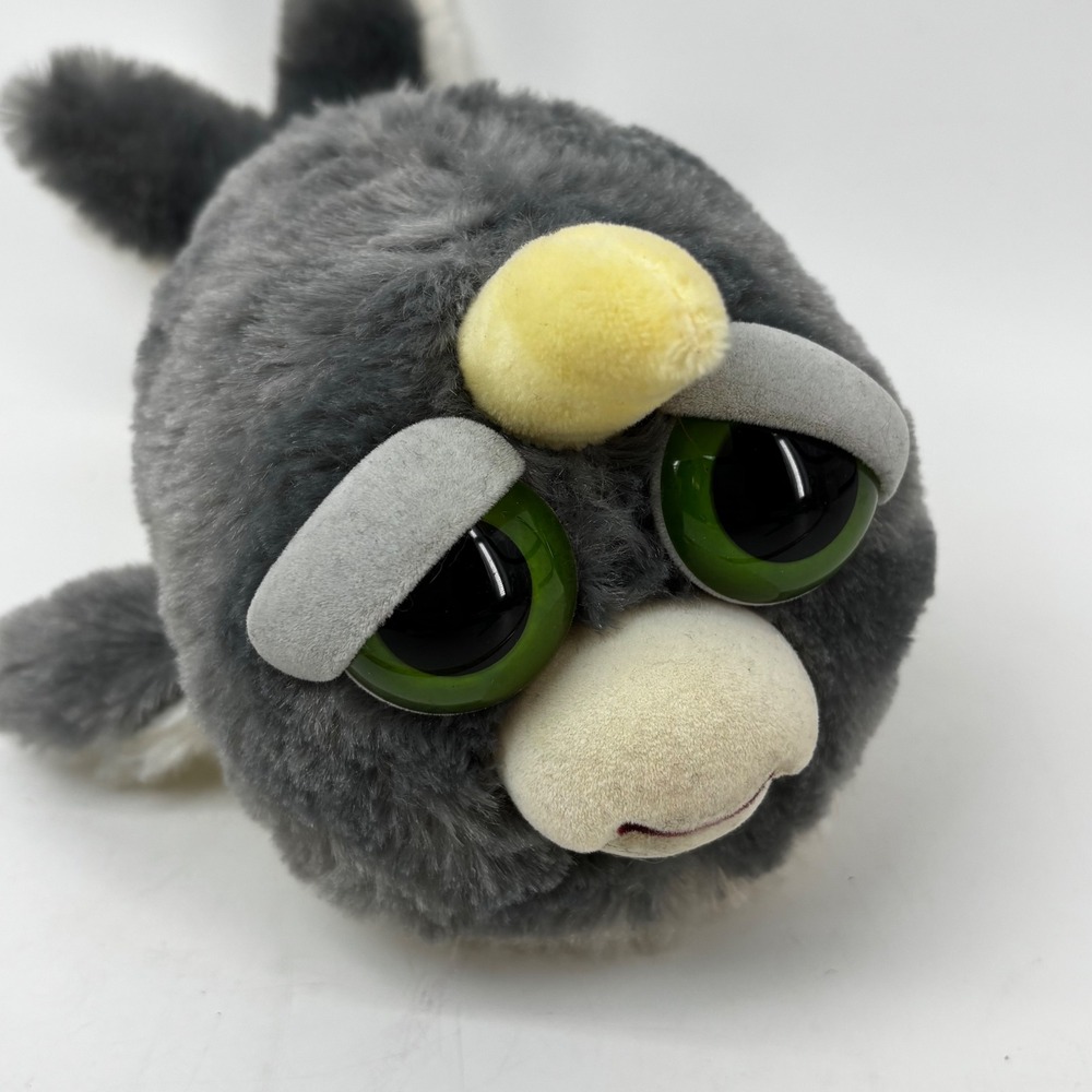 Feisty Pets Nelly the Narwhal Plush Grey White Stuffed Animal Interactive Toy